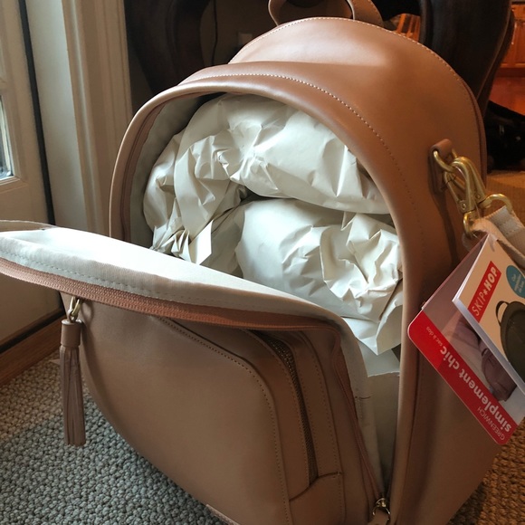 NWT Skip Hop Greenwich Diaper Backpack Caramel - Picture 5 of 7